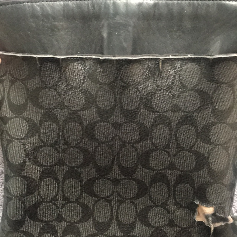 Gotham slim crossbody Coach Purse in Signature Print (Damaged) - Picture 11 of 16